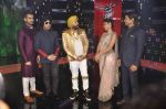 Karan Tacker,Mika Singh, Daler mehndi , Sunidhi Chauhan, Shaan at Voice of India - Independence day special shoot in R K Studios on 10th Aug 2015